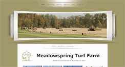 Desktop Screenshot of meadowspringturf.com