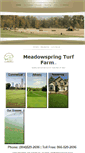 Mobile Screenshot of meadowspringturf.com